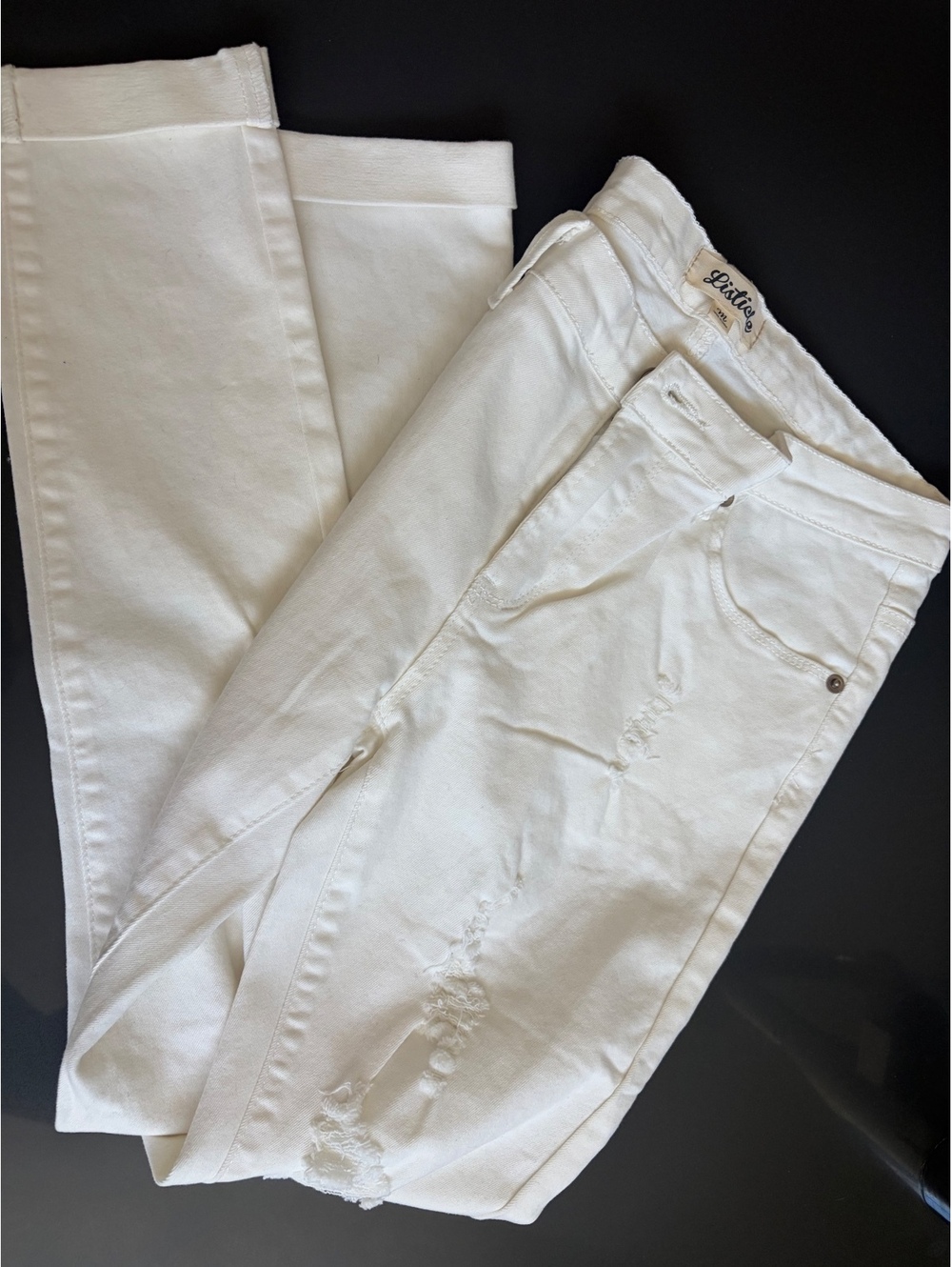 Listicle White Distressed Skinny Jeans Medium Size